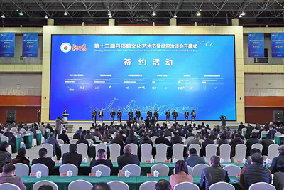 江苏射阳第十三届丹顶鹤文化艺术节暨经贸洽谈会开幕