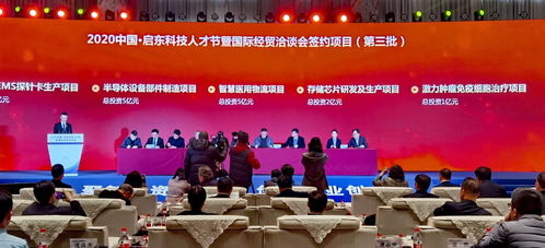 启东 2020科技人才节暨国际经贸洽谈会开幕